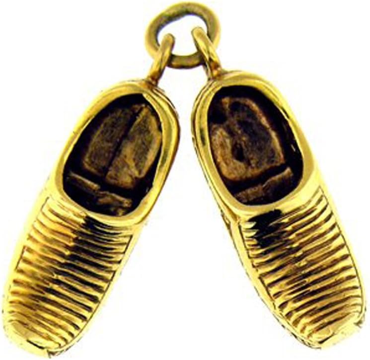14 KT YELLOW GOLD 3D GENIE SHOES CHARM