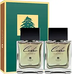 Kit com 2 Perfumes Masculino Árabe Amadeirado Intenso Cedro 50ml Longa Duração Sofisticado Eau Parfum