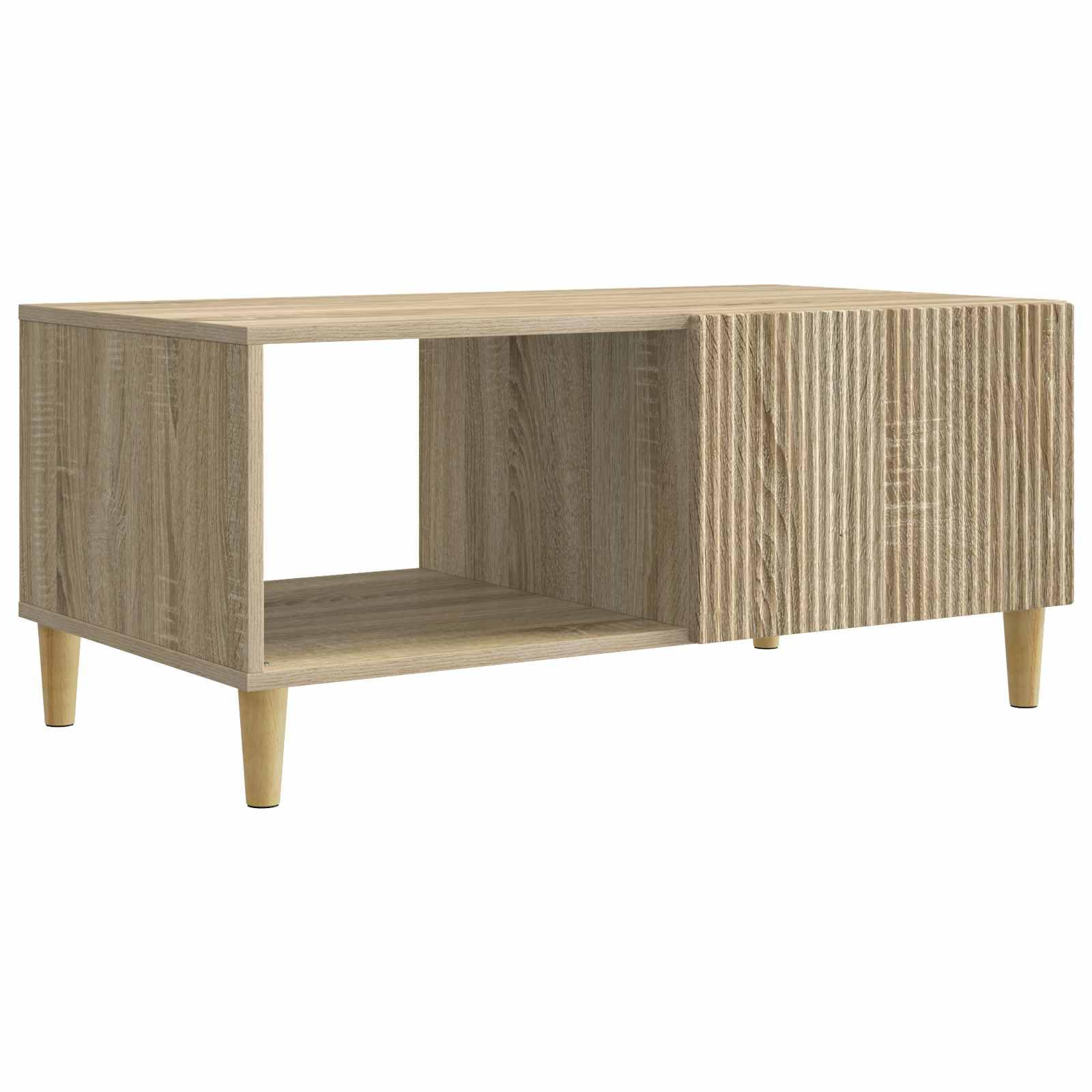 Table basse chêne Sonoma 90cm pour vos soirées télé et moments de détente conviviaux au salon