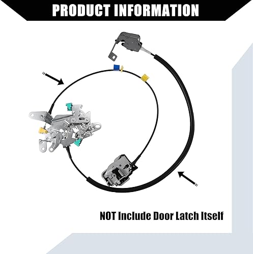 Miniatura 5 de Hihaha 6C3Z-28264A01-A - Cable de liberación de puerta de automóvil extendido para Ford F250 F350 F450 F550 Super Duty 99-07  Cable de bloqueo de