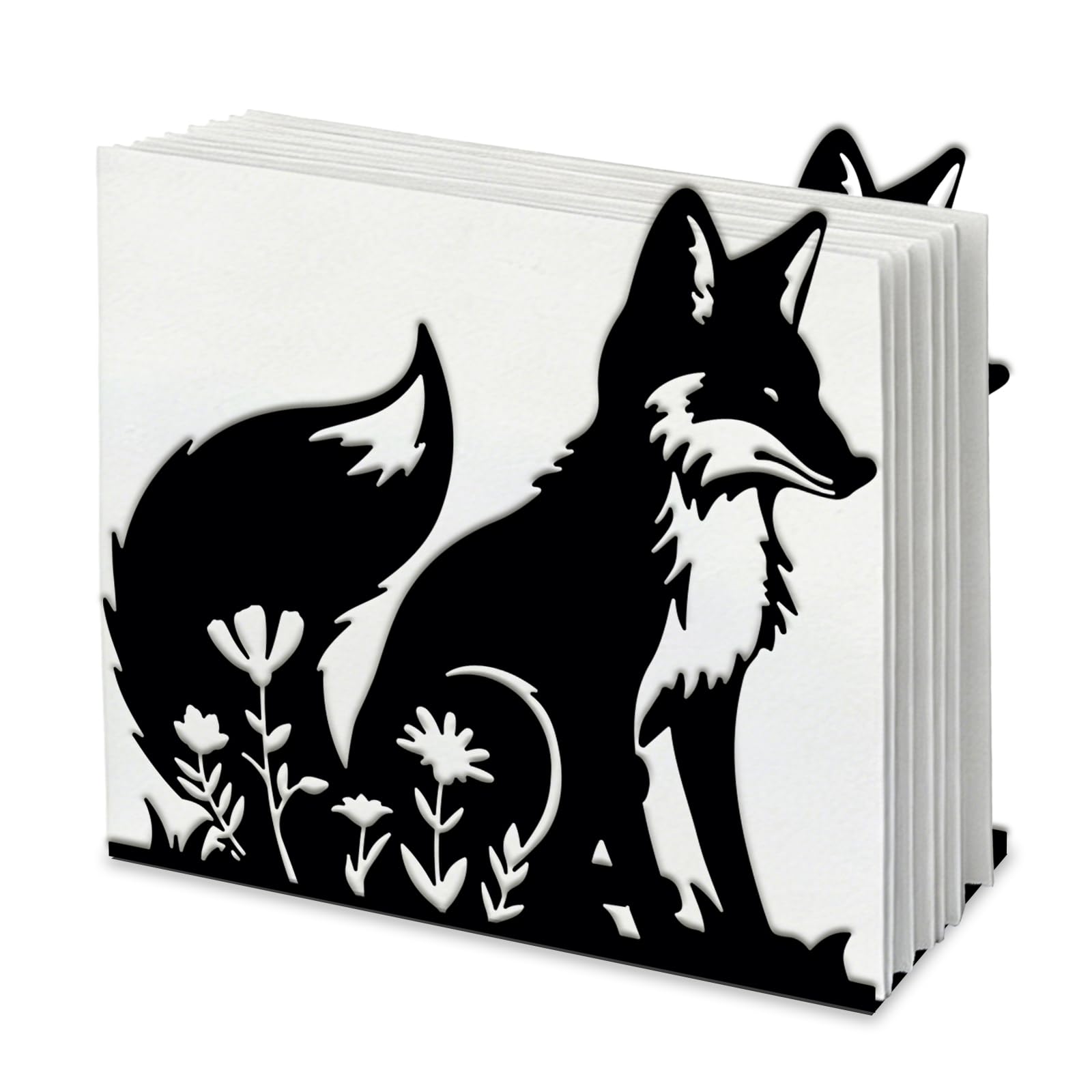 Porte-serviettes fleurs et renard pour décorer votre comptoir de cuisine