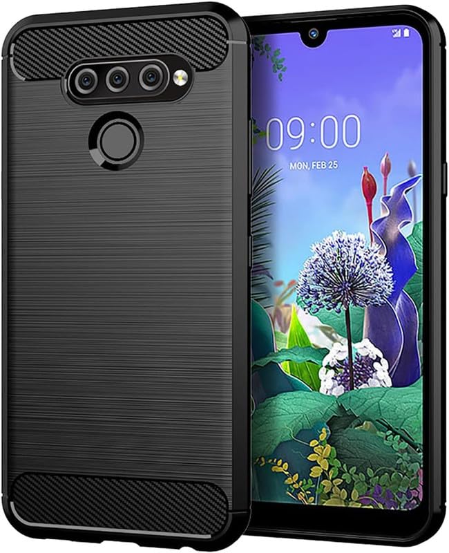 Image of Hybrid Carbon Fiber Back Case for LG Q60 / LG K50 2019 (Black)