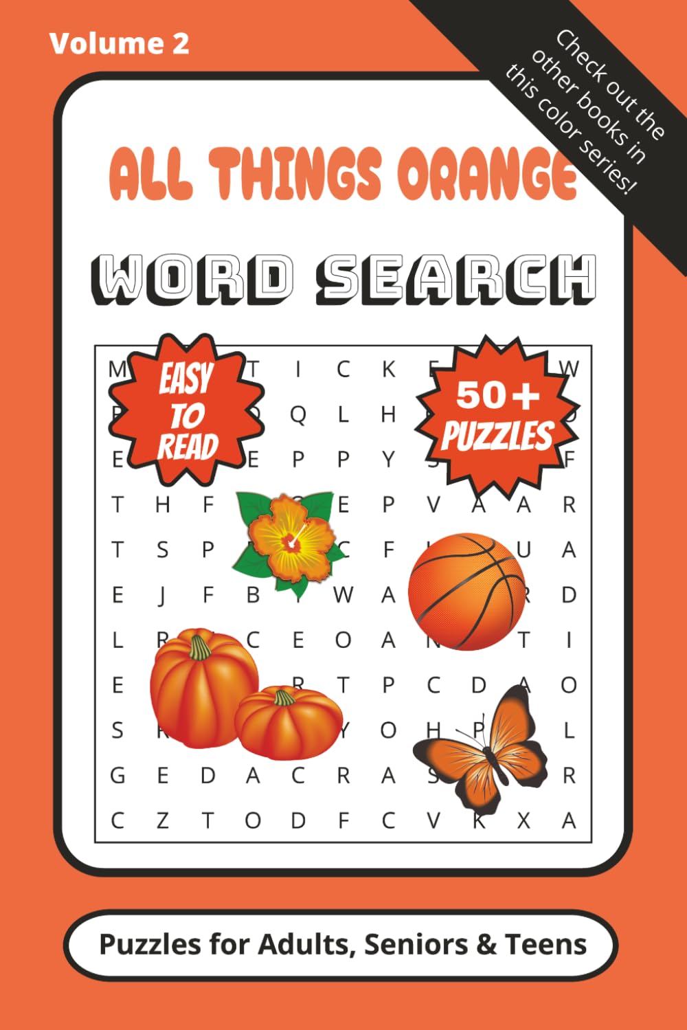 All Things Orange: All Things Orange Word Search Book (All Things Color Word Searches)