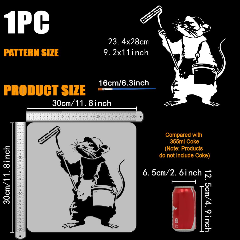 Baseball & Bats Stencil Set – Reusable Mylar Stencils For Walls, Crafts, Signs, Large & Small Sizes - View #5
