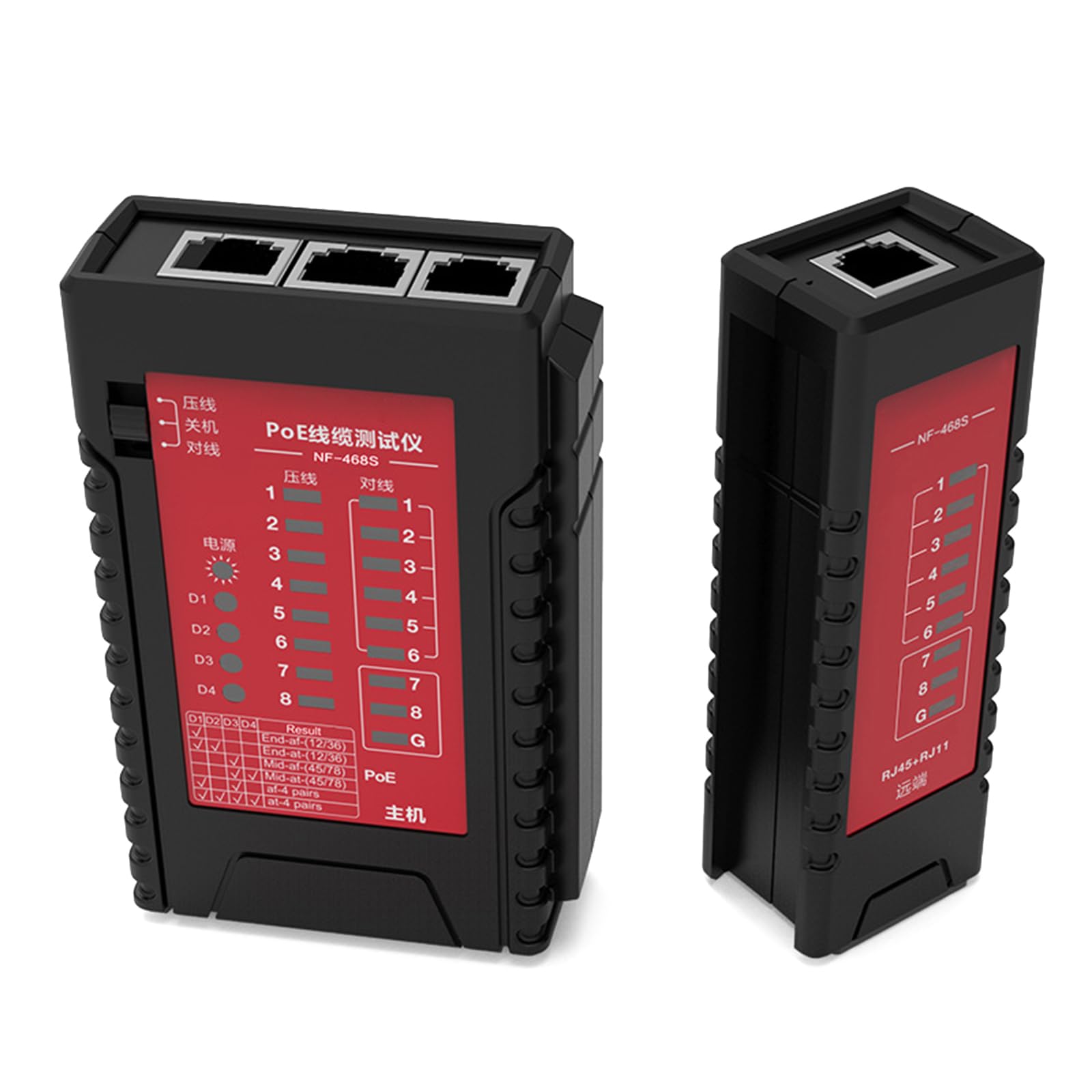 Easy to Use Internet Cable Tester with Clear LED Display Stable Ethernet Cable Tester for RJ11 RJ12 RJ45 CAT5 CAT6 CAT7 Continuity Checker