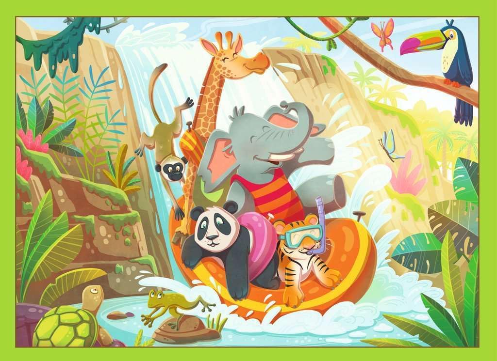 Speedy Puzzle - 12004171 by Ravensburger - 4 Puzzles with 35 Pieces and 32 Speedy Chips Who Puzzles the Fastest and Wins? For 2-4 Puzzlers from 6 Years