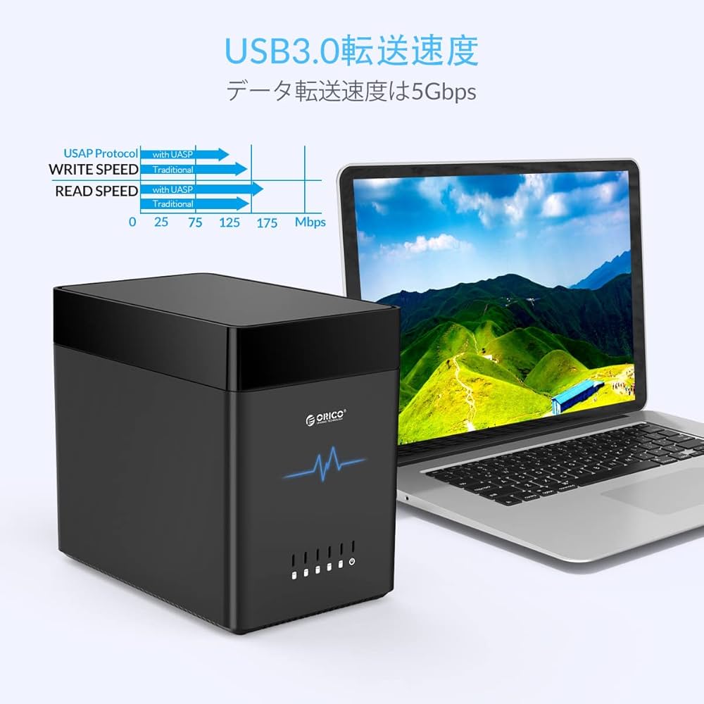 ORICO 3.5インチ HDDケース Type-C接続 DS500C3 Amazon.co.jp: ORICO 3.5インチ HDDケース 4台対応 Type-C接続