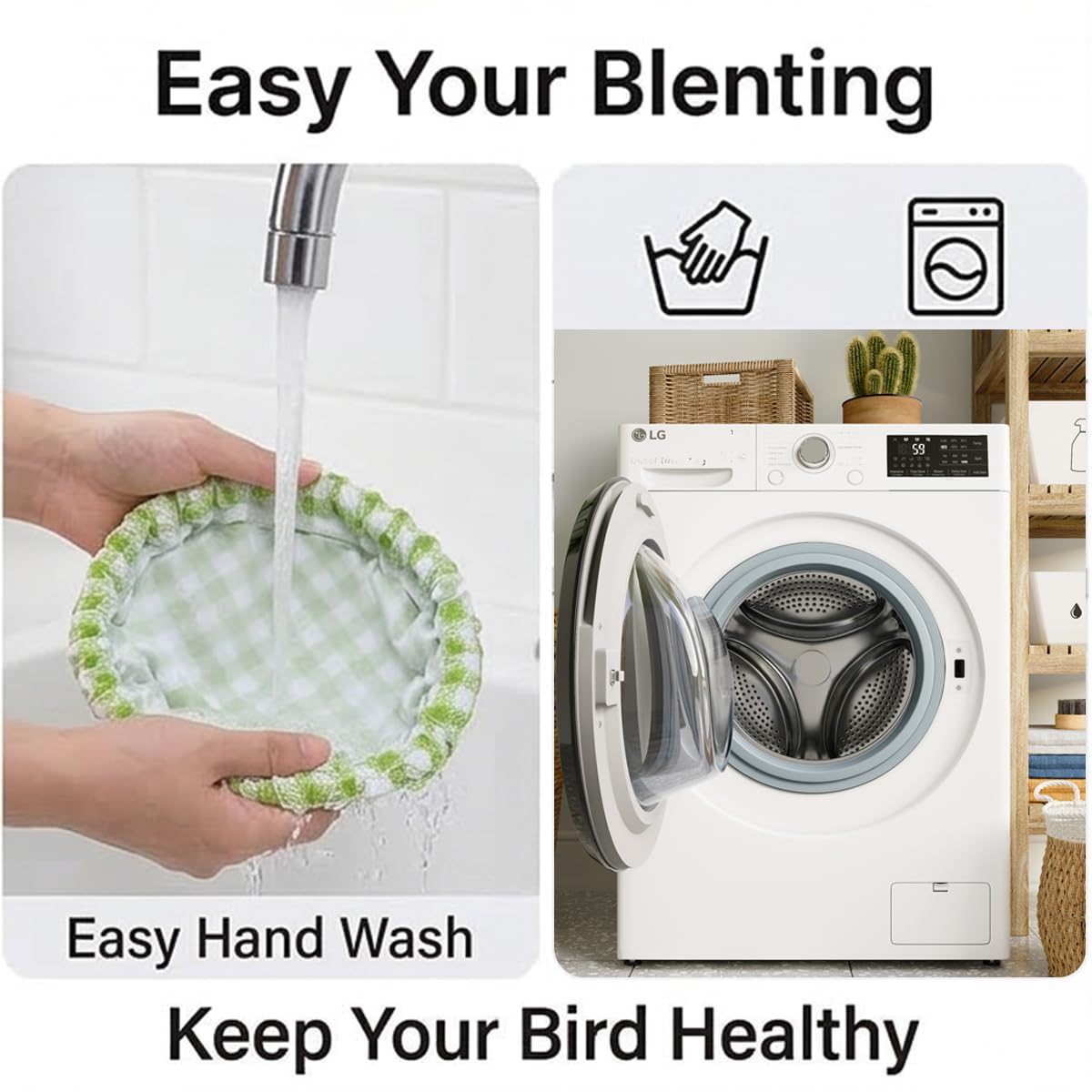 Nid d'oiseau pour perruche - Imperméable - Niche de couchage pour perruche - Accessoire de cage - Nid lavable pour perruches - Inséparable - Stable avec chaîne - Vert - Diamètre : 15 cm