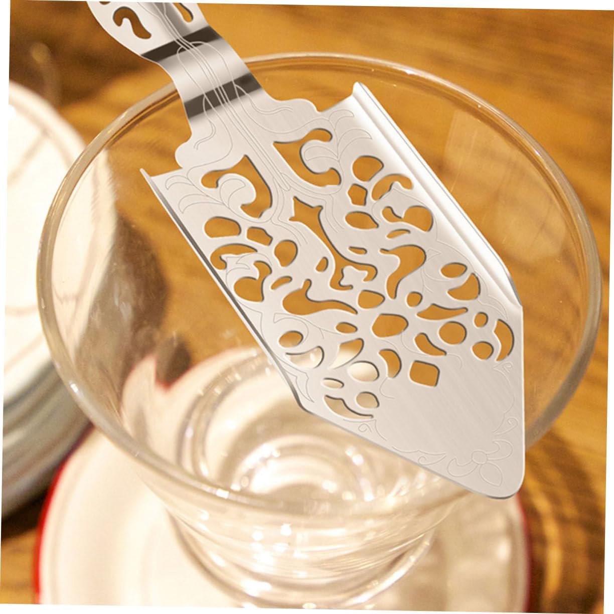 2Pcs Stainless Steel Absinthe Spoon Set Vintage Dripper Sugar Cube Multi-Use Bar Accessory for Cocktail Lovers
