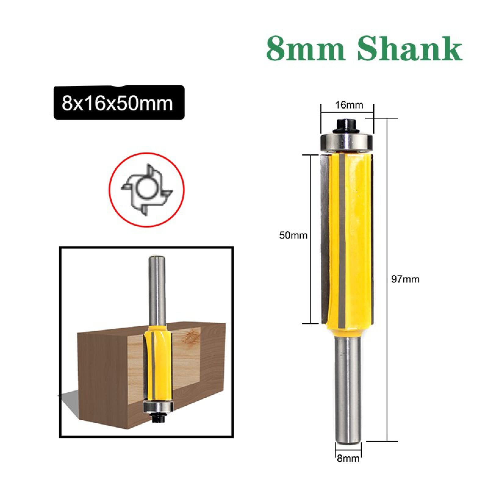 Fresa A Filo Per Router 12 Mm Z4 - Per Lavorazione Legno, Acciaio Temprato, Rivestimento Antiaderente - Foto 6