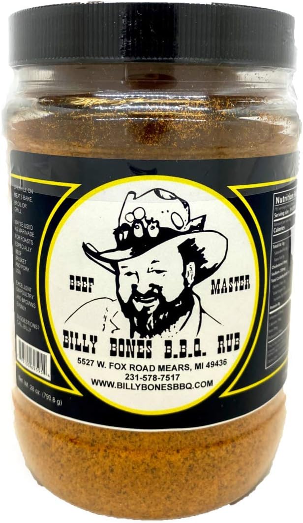 Billy Bones BBQ Award Winning Dry Rub, Beef Master Recipe