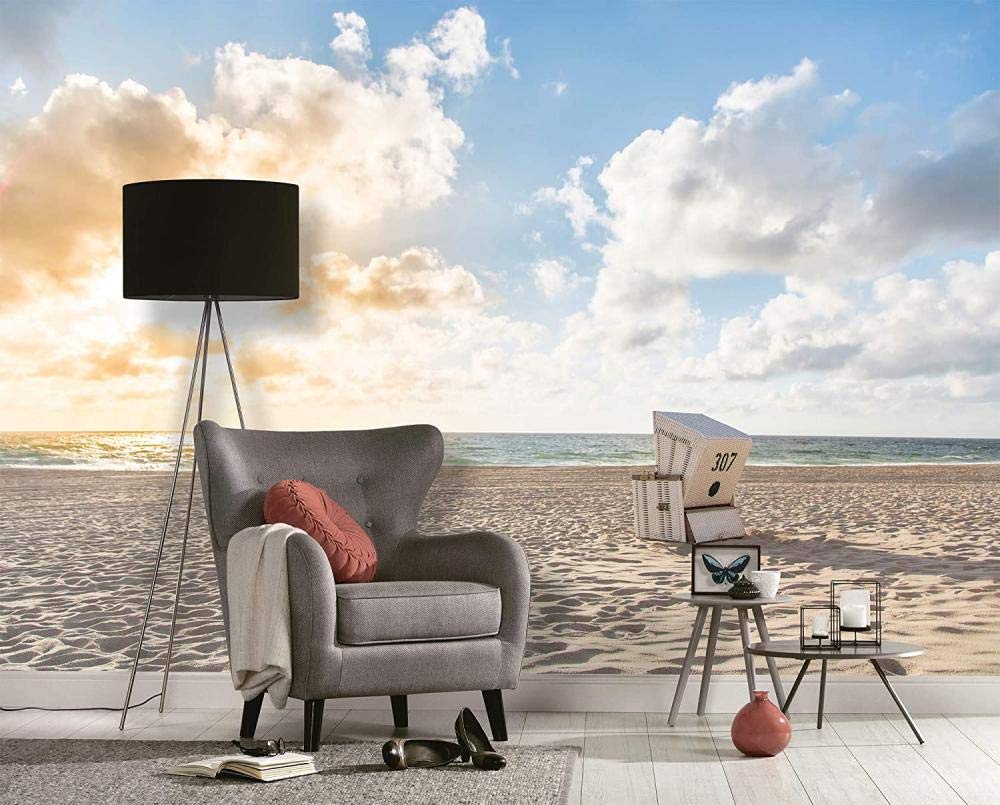 Papel Pintado De La Foto De La Playa De Deco Del Mar Del Norte Cartel De La Pared Xxl Papel Pintado 3D Protección De La Pared Limpiable-400x280 CM