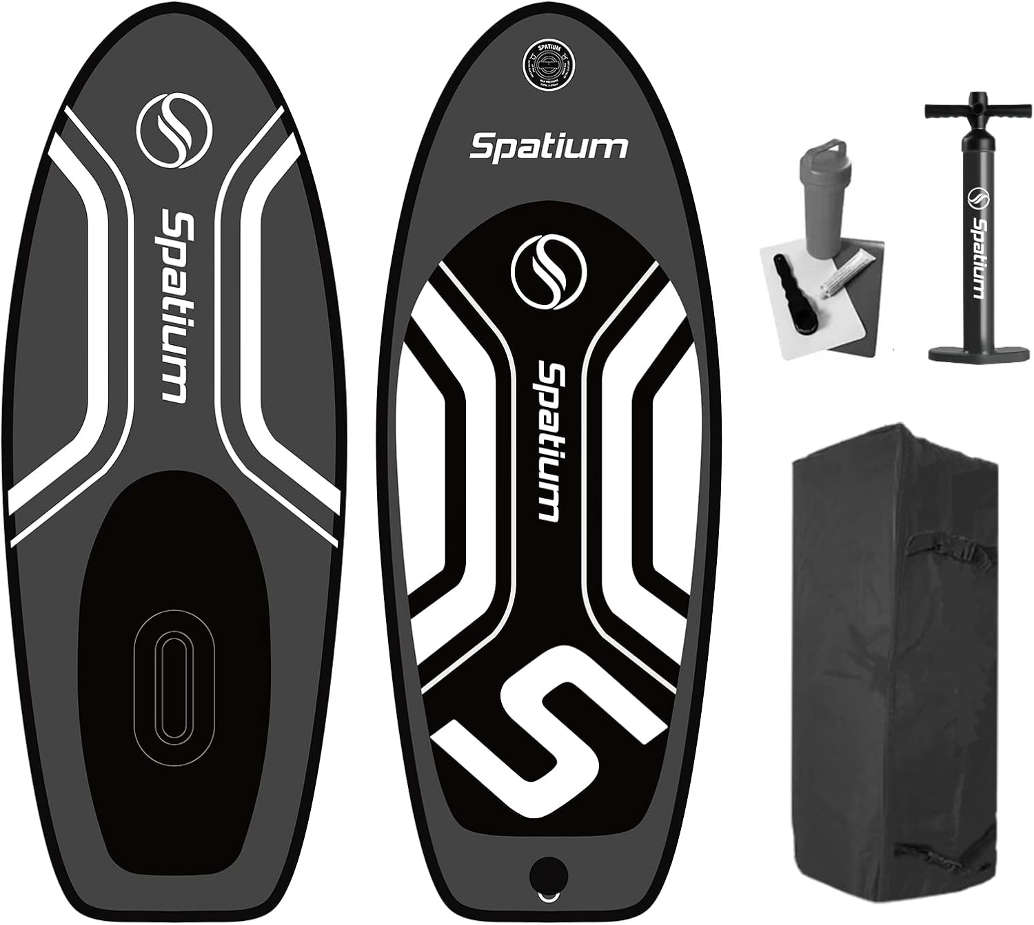 Spatium Inflatable Hydrofoilboard for Surfing with Accessories Inflator Pump, Backpack, Safe Leash, Fix Kit Wing Foil Board Surf