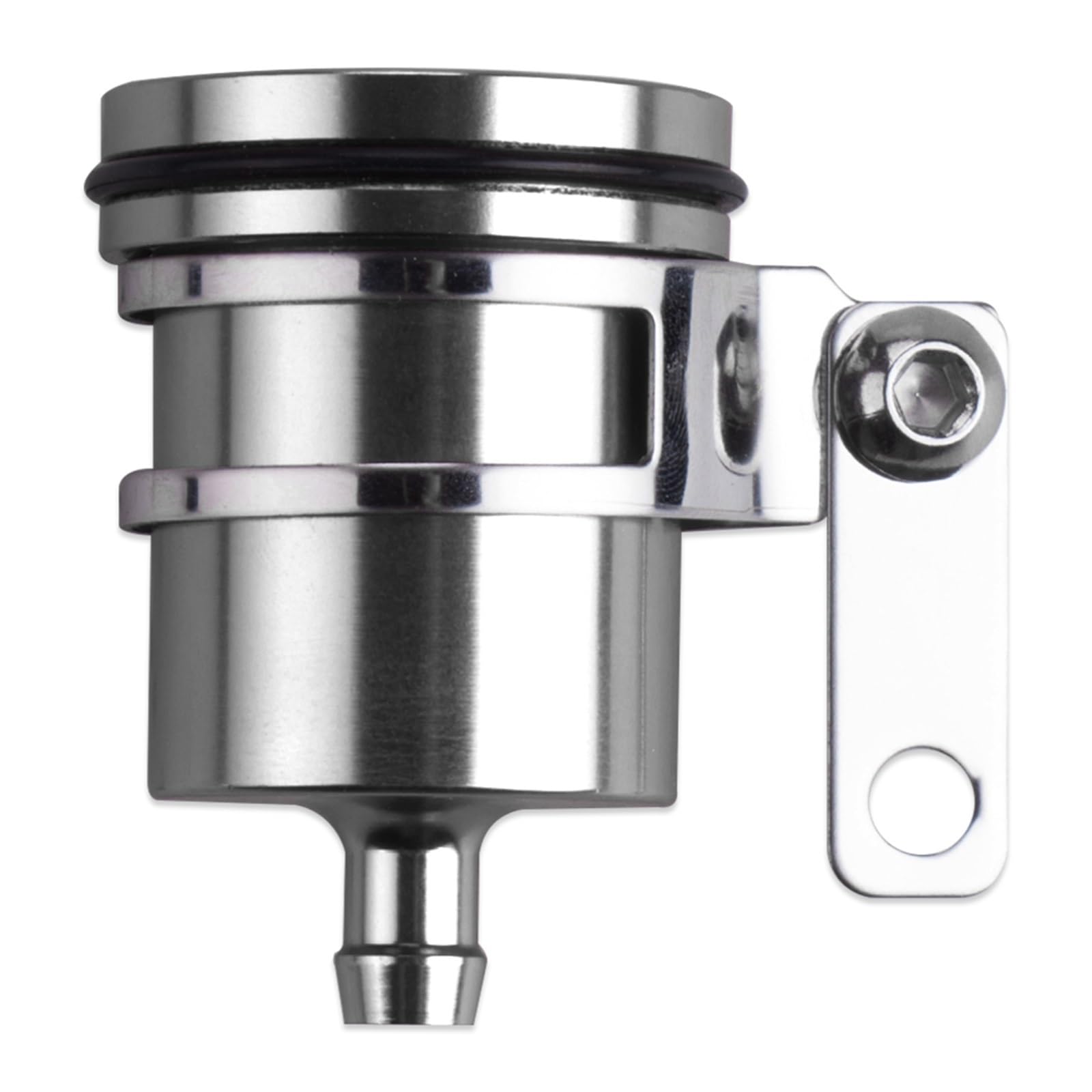 Jwfdbelr Grey Motorcycle Brake Handles Aluminum Alloy Motorcycle Brake Fluid Reservoir Clutch Tank Oil Fluid Cup Brake Fluid Reservoir Motorcycle(Grey)