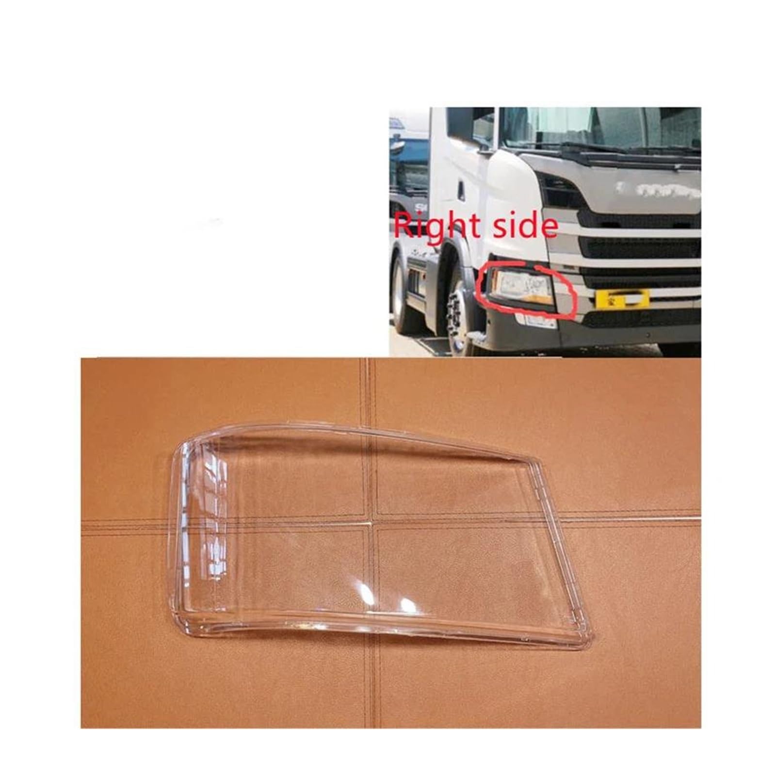Copertura Faro Anteriore Per Scania G410, G450, G400, Serie P E R - Lente In Plastica Trasparente - Foto 9