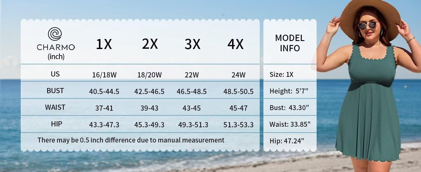 Size One Piece Swimsuit for Womens Tummy Control Swimdress Swimwear Criss Straps Bathing Suits with Pockets