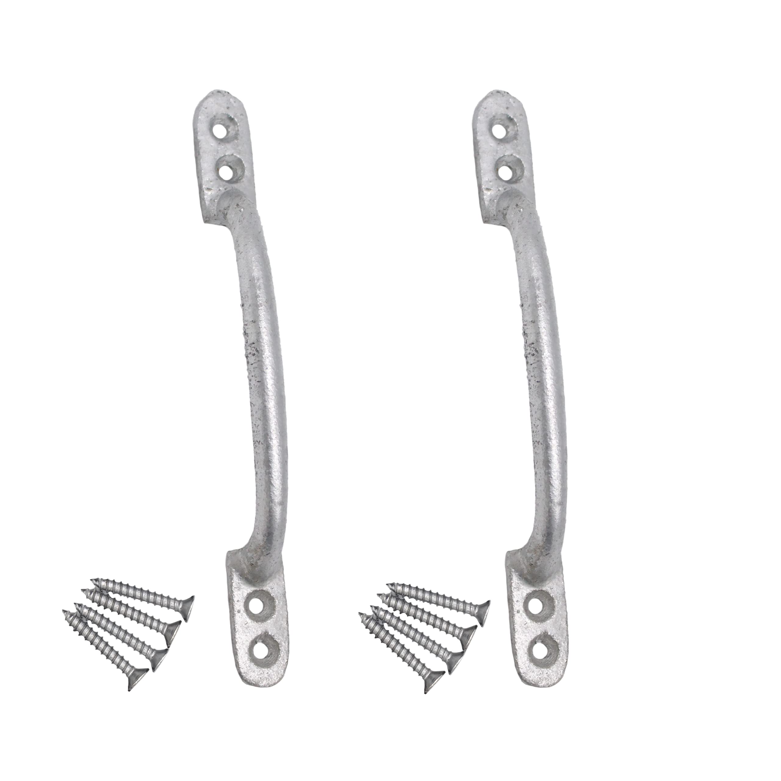 EAI Hot Bed Pull Handle Cast Iron for Garden Sheds and Gates 6" Pack of 2