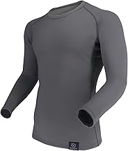 Otafuku Glove JW-254 Winter Inner Crew Neck [Heat Storage + Boa Lining Stretch, Deodorizing, Thick] Gray M Size