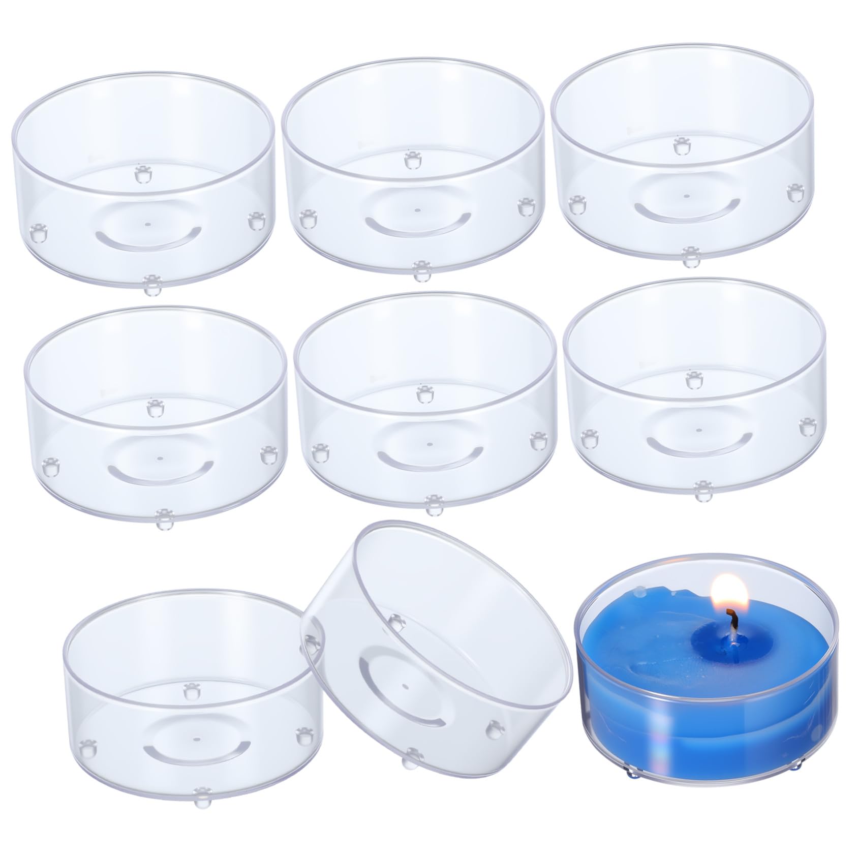 Candelero tazas de velas DOITOOL para evitar manchas de cera en manteles de Navidad