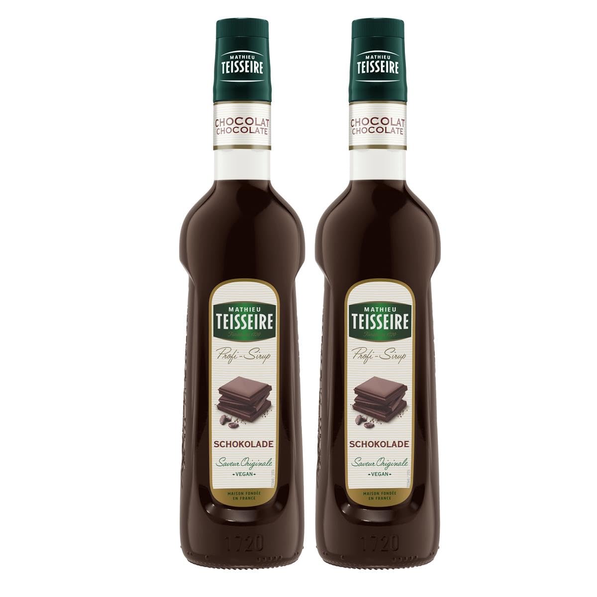 Mathieu Teisseire Getränke-Sirup Schokolade 0,7L - Cocktails (2er Pack)