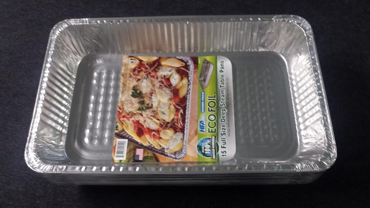 Full Size Deep Steam Table Pans -- Eco-Foil - Handy Pack - Made in USA