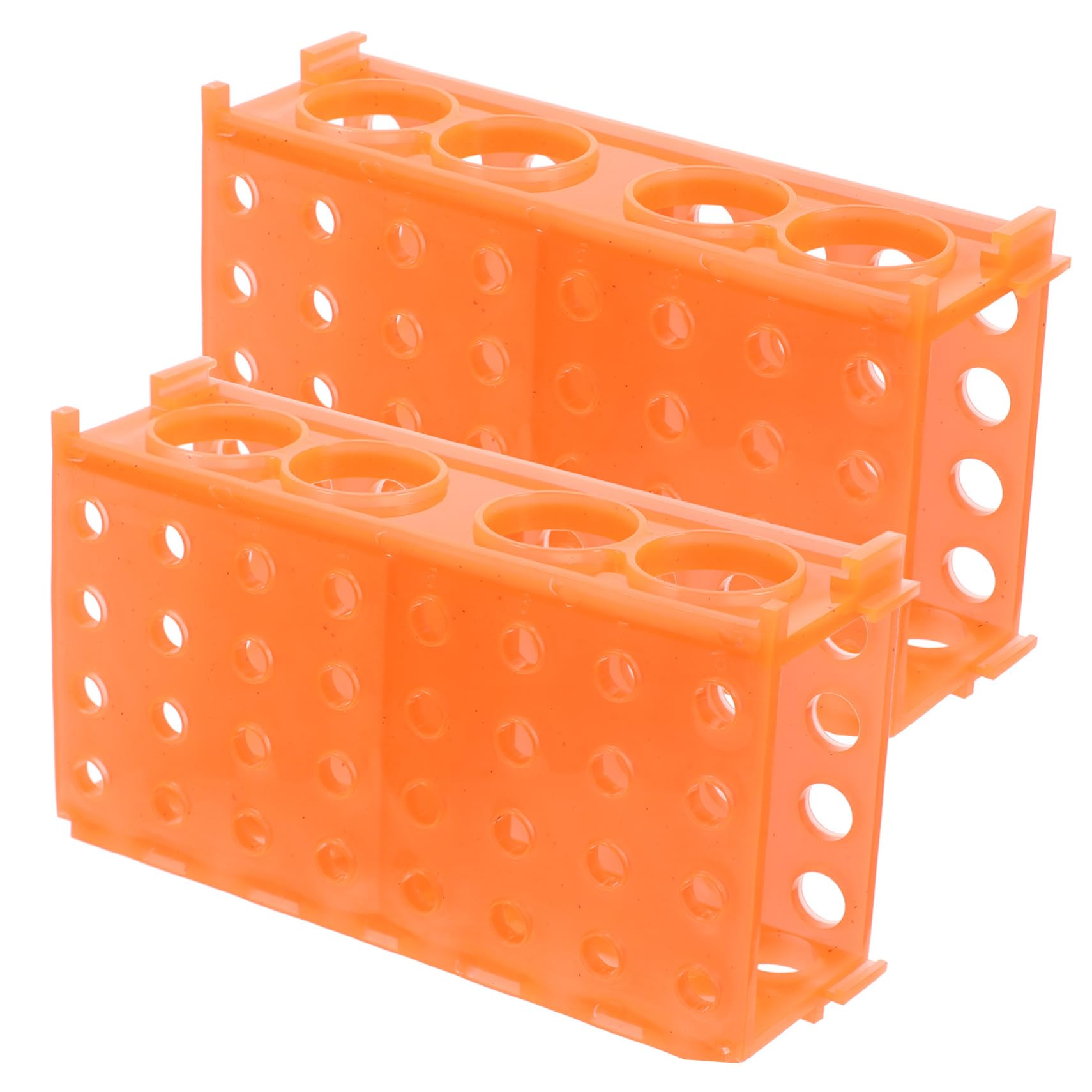 FUNOMOCYA 2pcs Rack Test Tube Tray Vial Rack Cable Rods Microcentrifuge Test Tube Stand Rack for Centrifuge Mount Lab Tube Racks Lab Test Tube Rack Plastic