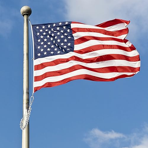 Miniatura 2 de 2 anillos de retención con cuentas para asta de bandera, anillo de cuentas para sistema de halyard interno, anillo de retención de asta de bandera