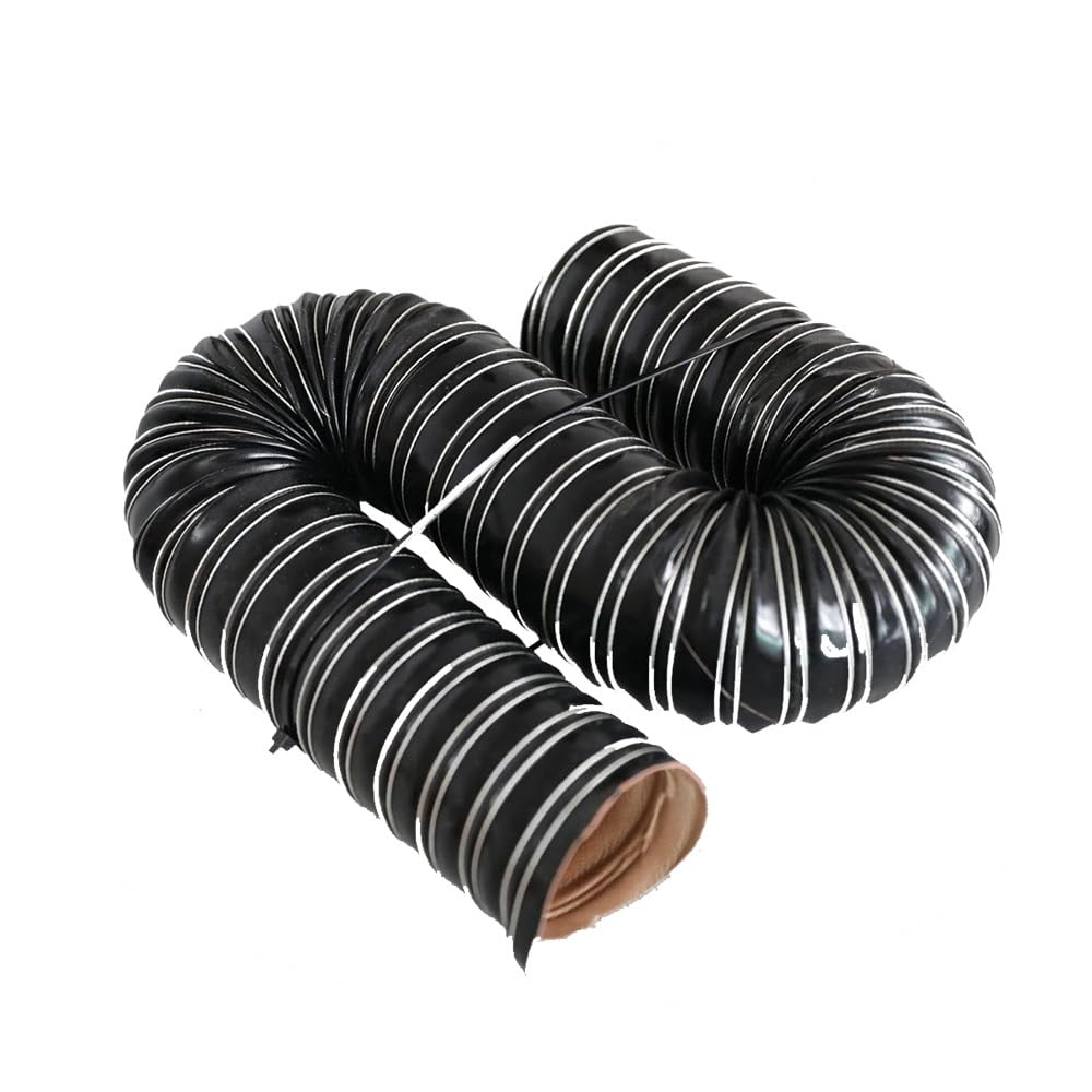 Tubo Flessibile in Silicone Resistente alle Alte Temperature, 5,9 m (19,7/26,2 Piedi), 11,8 cm (4/6 Pollici), Nero, per Raffreddamento Freni e sfiato asciugatrice, per sistemi di ventilazion