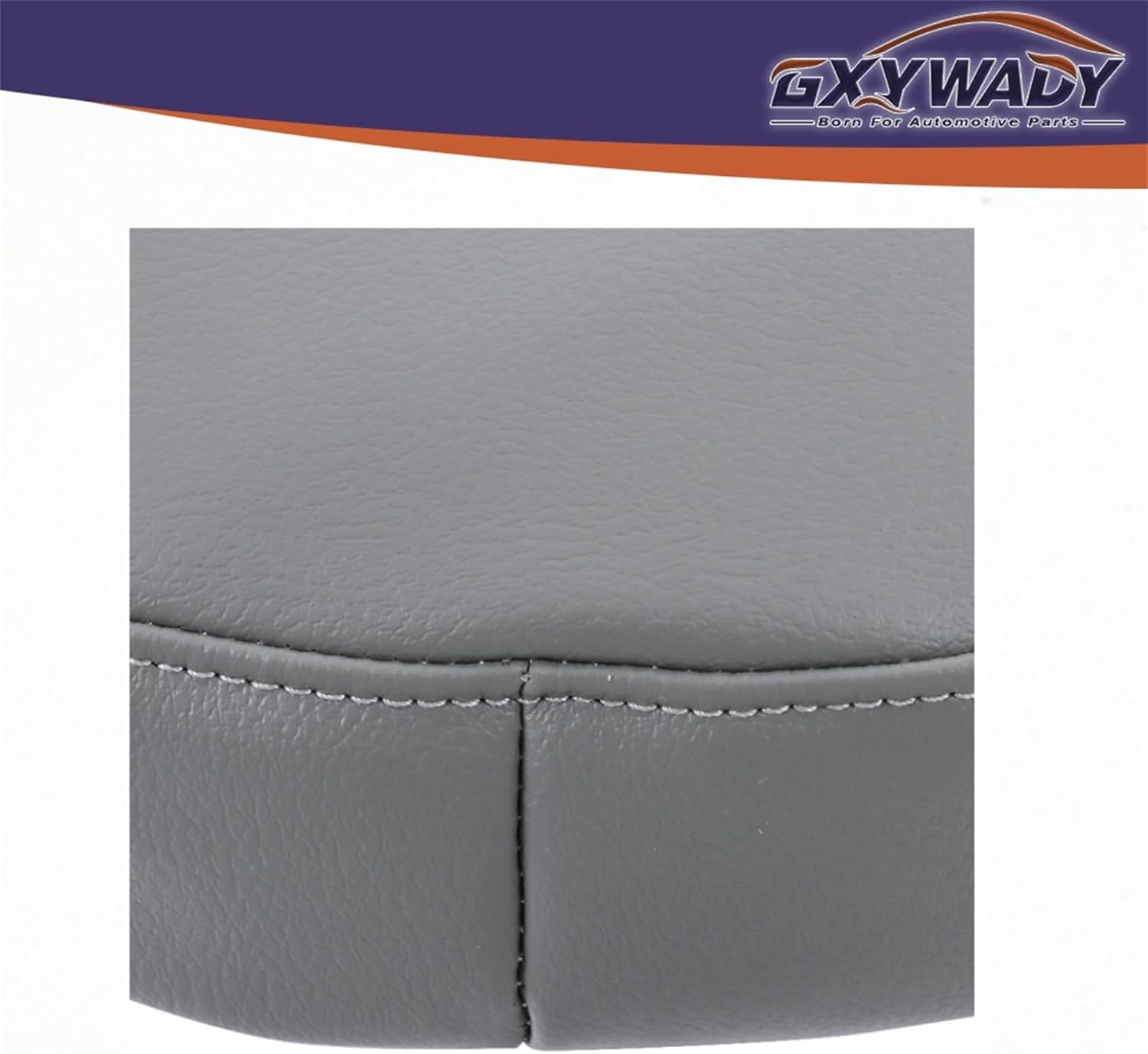GXYWADY Gray Driver Top Seat Cover Replacement for F250 F350 XL 2001 2002 2003 2004 2005 2006 2007 Work Truck
