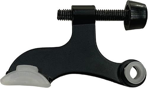 Miniatura 2 de Design House 189126 - Tope de puerta con bisagra de núcleo hueco, paquete de 10 unidades, color negro mate, 10 unidades