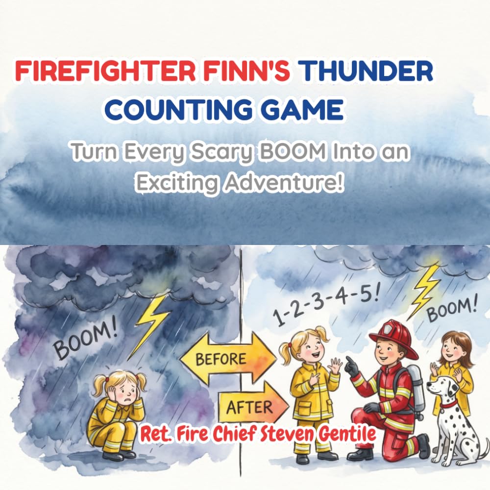 Firefighter Finn's Thunder Counting Game: Turn Every Scary BOOM Into an Exciting Adventure! (new illustrated books for firefighter finn)