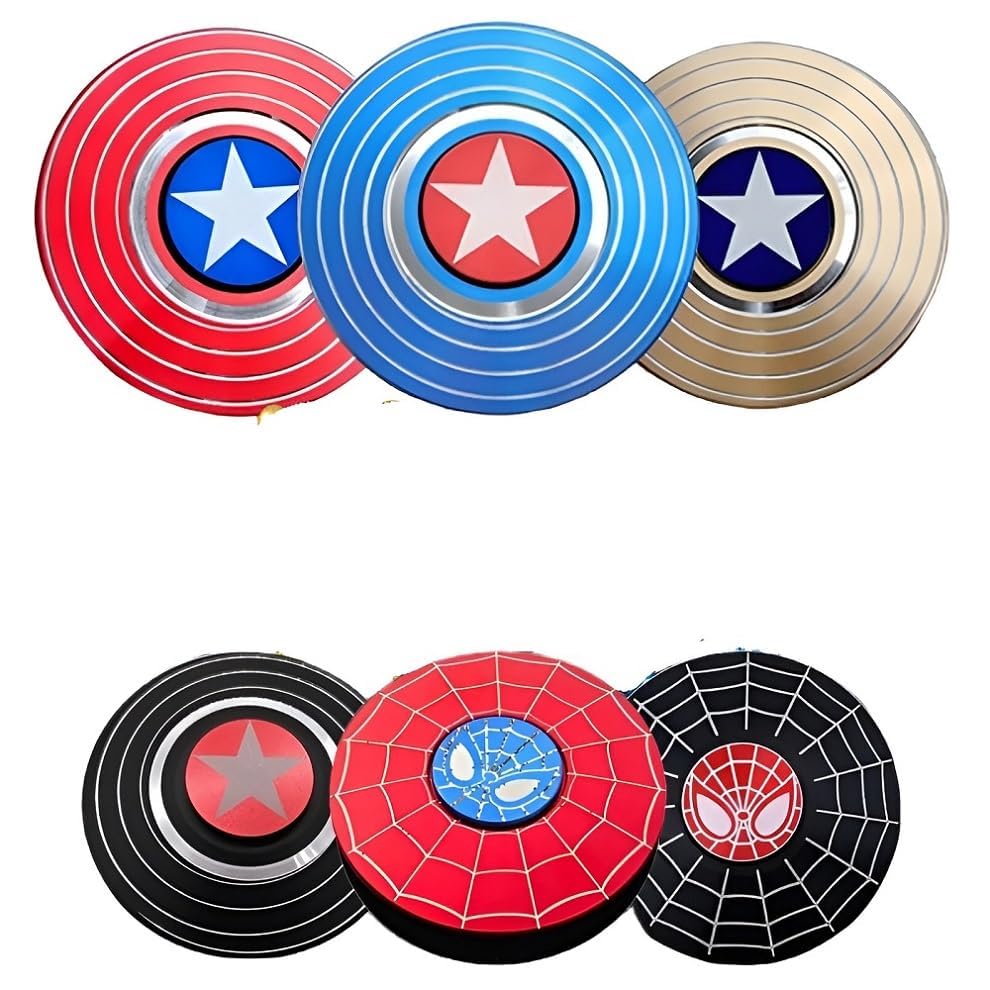 Magic City Super-Hero Multi-Design Finger Hand Spinner Fidget Super Smooth Long Time Rotation Playing Spinner Stress Relieve EDC Toys for Kids, Adult, Boys Girls (2Pcs Random Color) (B0DHQPPQW8) Amazon Price History, Amazon Price Tracker