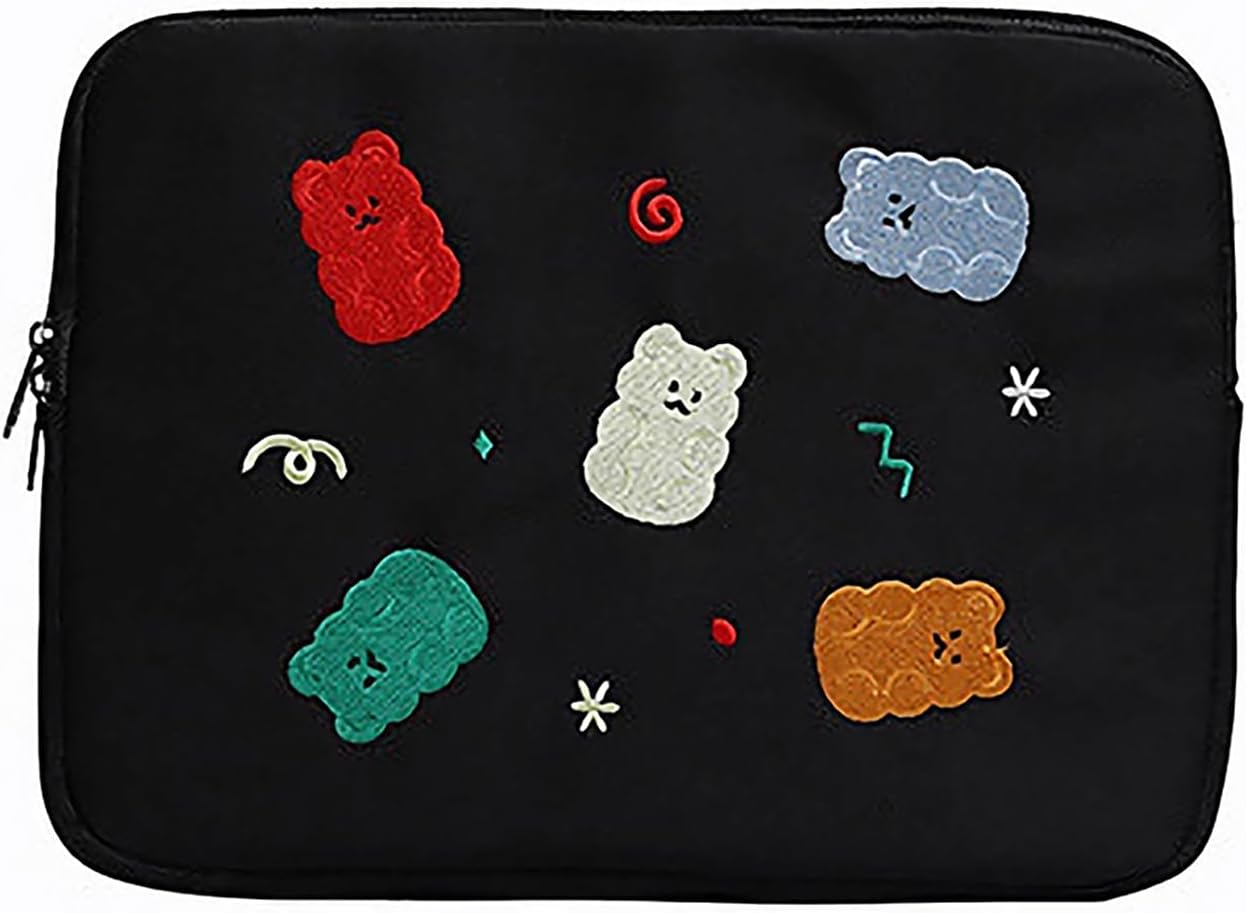 9-11 Inch Tablet Sleeve Case for iPad Pro 11 iPad Bag New iPad Air 4 10.2-inch Protective Bag Cute Design iPad Pouch Carrying Case with Pocket