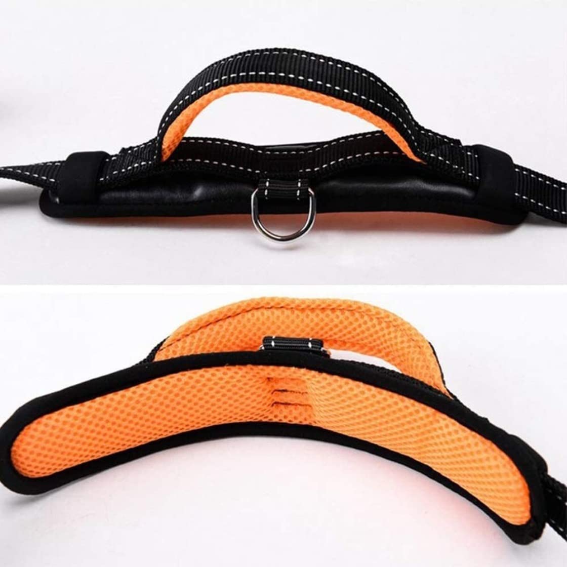 Correa Perro Correr Collar De Nailon para Perros Y Mascotas, Correas Entrenamiento Ajustables, Collares Seguridad para Pequeños Medianos Antideslizantes Reforzada(Rot,2.5cm*120cm)