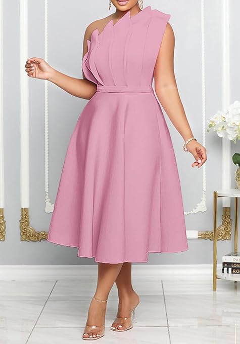 オールインワン・サロペット Seventy Flared Midi Dress With V-Neckline And Kimono Sleeves Amazon.com: Kwunbwa Women's 2025 Summer Dresses Formal One