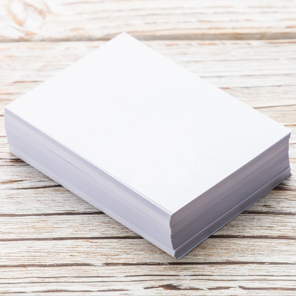 (4-Pack) 8.5" x 11" White Cardstock Paper, 80lb Thick Cover Stock Paper, 200 Sheets Heavyweight Legal Cardstock Printer Paper for Business Cards, Arts and Crafts, Office Printing, Posters
