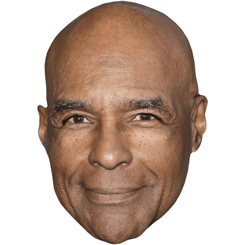 Michael Dorn (Smile) Celebrity Mask, Flat Card Face, Fancy Dress Mask