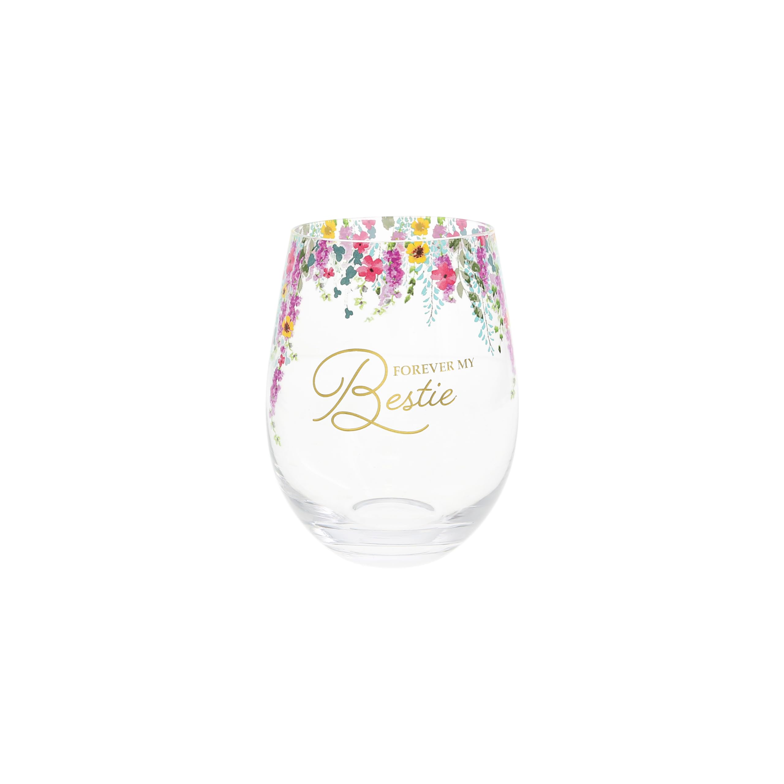 Pavilion Gift Company - Forever My Bestie - 480 ml kieliszek do wina bez nóżek najlepszy przyjaciel przyjaźń BFF miłośnik wina