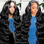 Ablyea 13x6 Body Wave Lace Front Wigs Human Hair Pre Plucked 13x6 HD Transparent Frontal Wigs Human Hair 200 Density Body Wave Glueless Human Hair Wig for Women 28 Inch