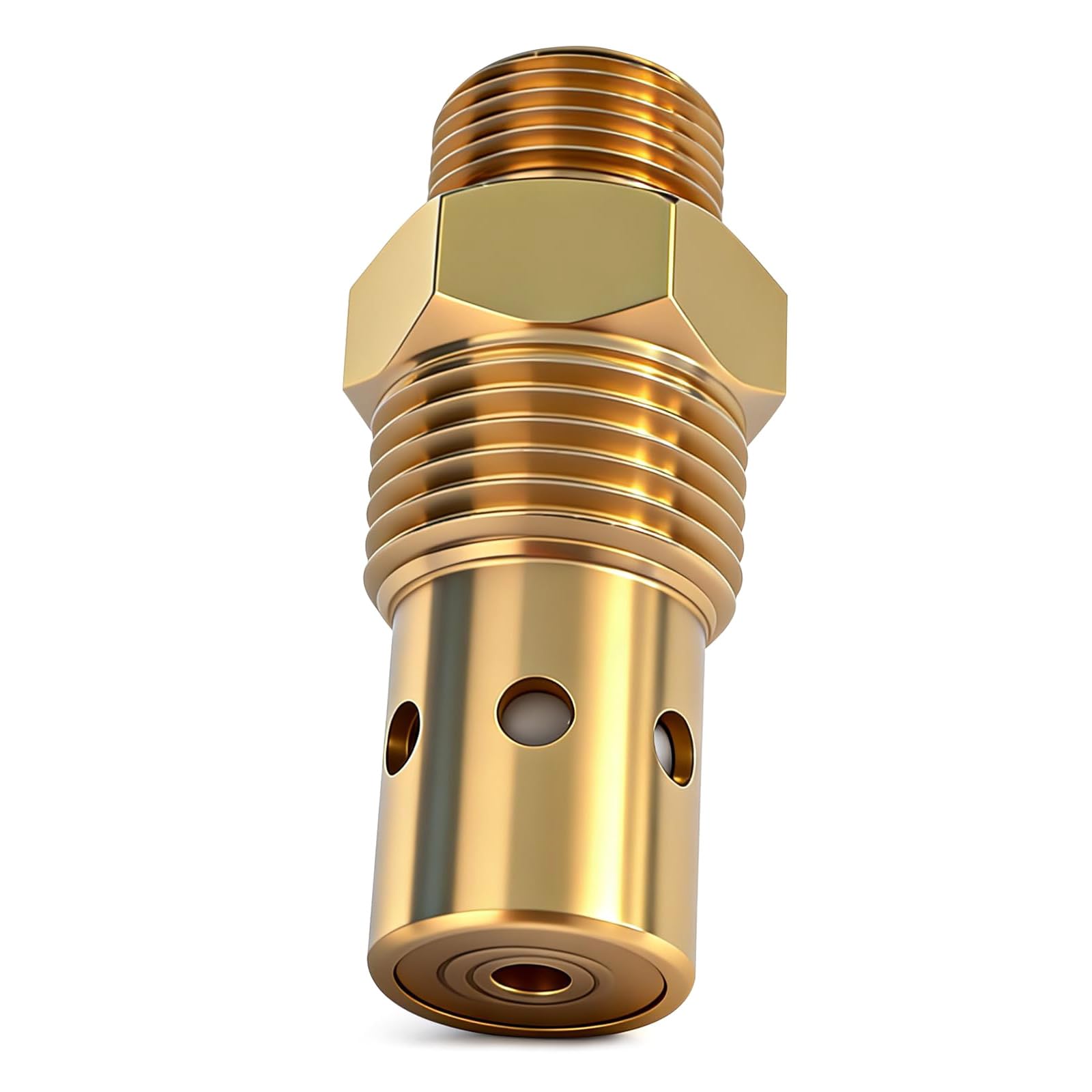 Brass Air Compressor Check Valves Replacement 1 / 2Inch Thread Single Way None Return Valves for Leakproof Connection Brass Air Compressor Check