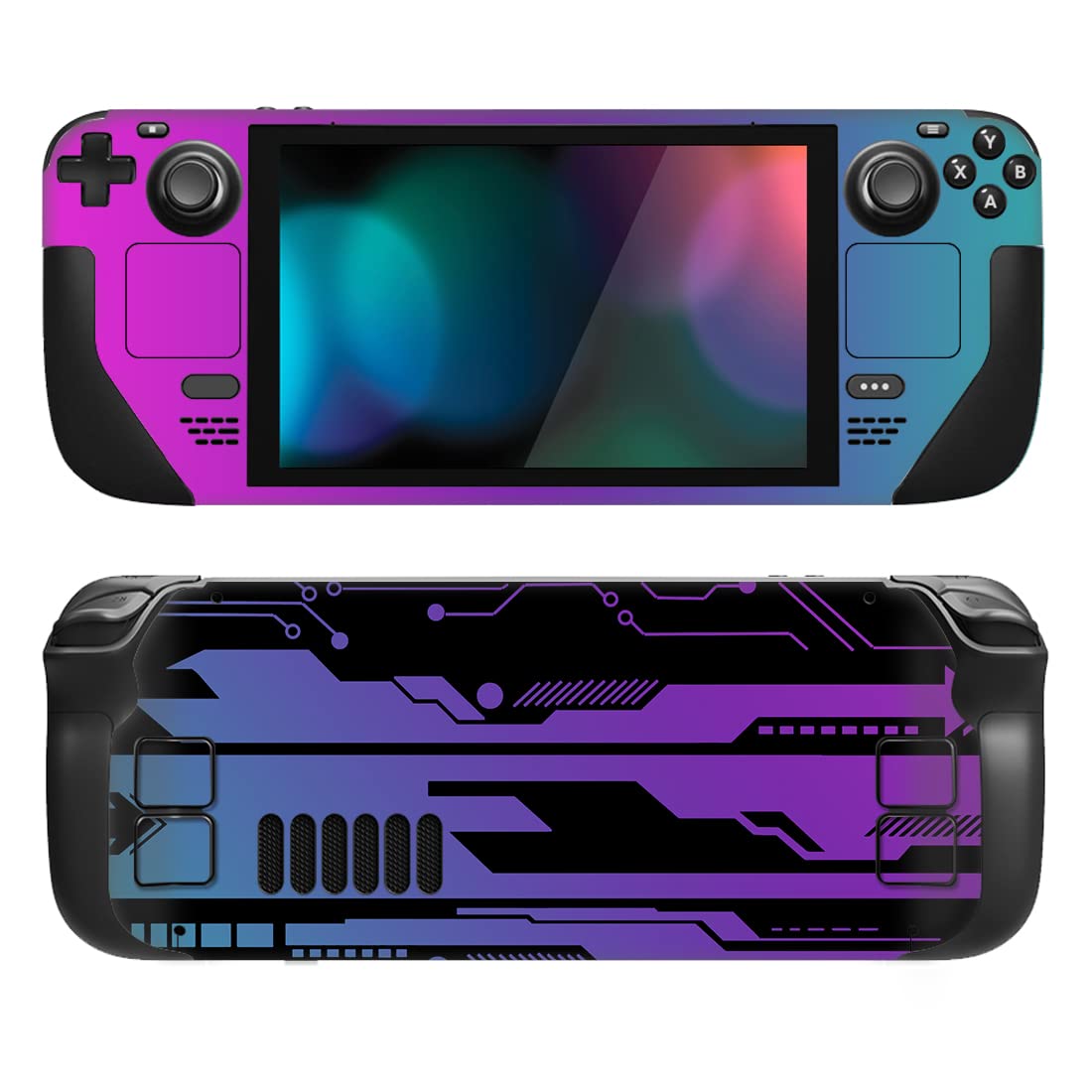 playvital Full Set Protective Skin Decal for Steam Deck LCD, Custom Stickers Vinyl Cover for Steam Deck OLED - Messy Code — view 48