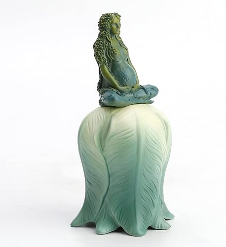 Miniatura 5 de Veronese Design 5 1/2 "Madre Tierra Embarazada Gaia Sentada Flor Campana