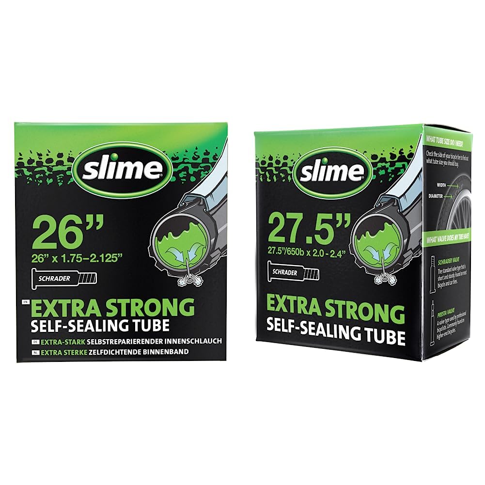 Photo 1 of  2 PACK Slime 30045 Bike Inner Tube Puncture Sealant & 30088 Bike Inner Tube Puncture Sealant, Extra Strong, Self Sealing, Prevent and Repair, Schrader Valve, 27.5 (650b) x 2.0-2.4