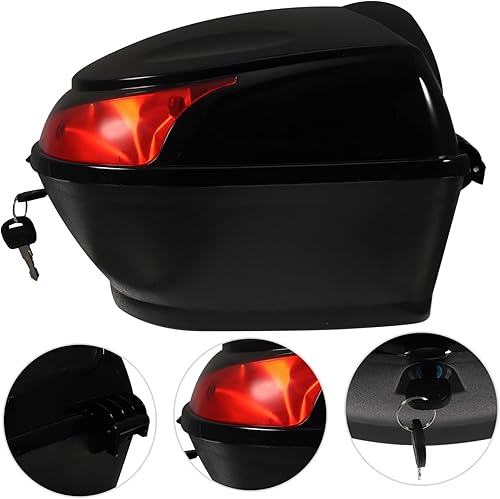 Miniatura 6 de BESPORTBLE Bolsa de almacenamiento de maletero de cola para scooter fácil instalar material negro de los PP