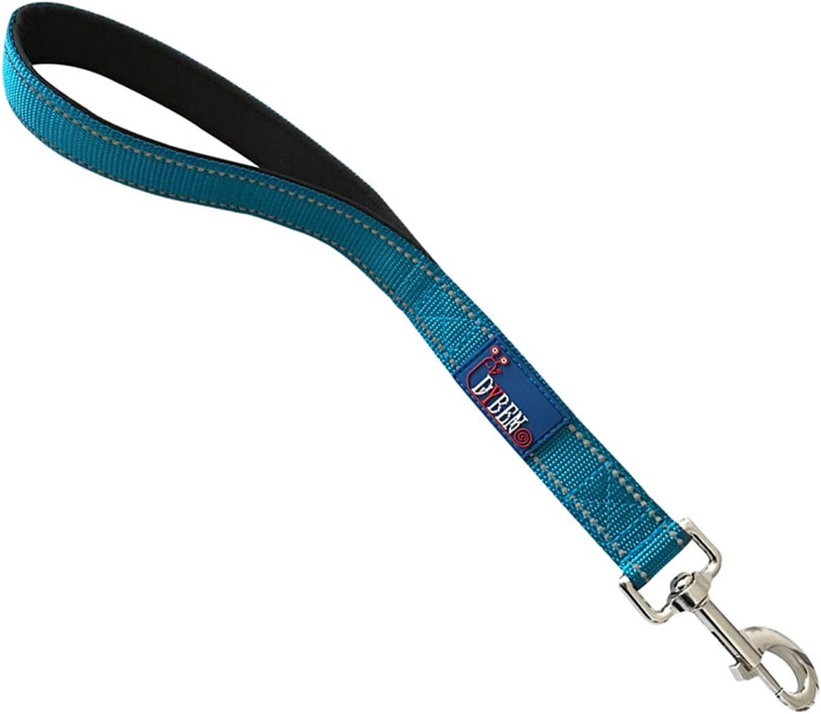 Short Nylon Dog Leash with Reflective Stitching/Padded Handle / 12 and 18 inch Perfect for Medium and Large Dogs
