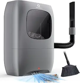 AIRTHEREAL Aspirador de pó automático sem toque T1 com 2 modos de operação – Aspirador de pó com fio ultrarrápido e potente para salão de beleza, pelos de animais de estimação, alimentos, sujeira