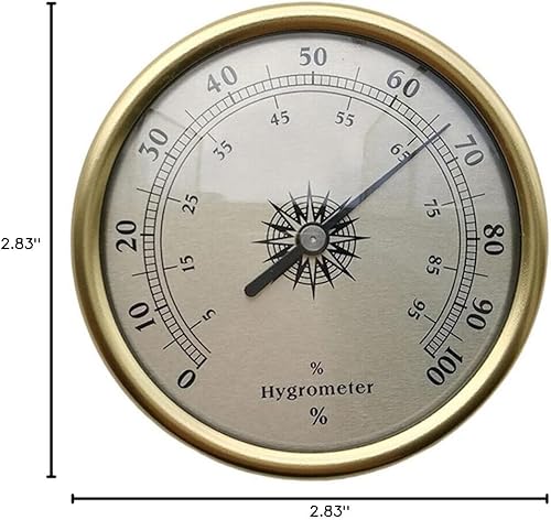 Miniatura 8 de TEAMWILL Medidor de humedad de higrómetro analógico preciso portátil para interiores y exteriores, 1 unidad