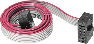 DMiotech 6Pin Flat Ribbon Cable FC to FC Female Type-A 7.9 Inch 1.27mm Pitch IDC Grey Wire for Digital Cameras, Computers