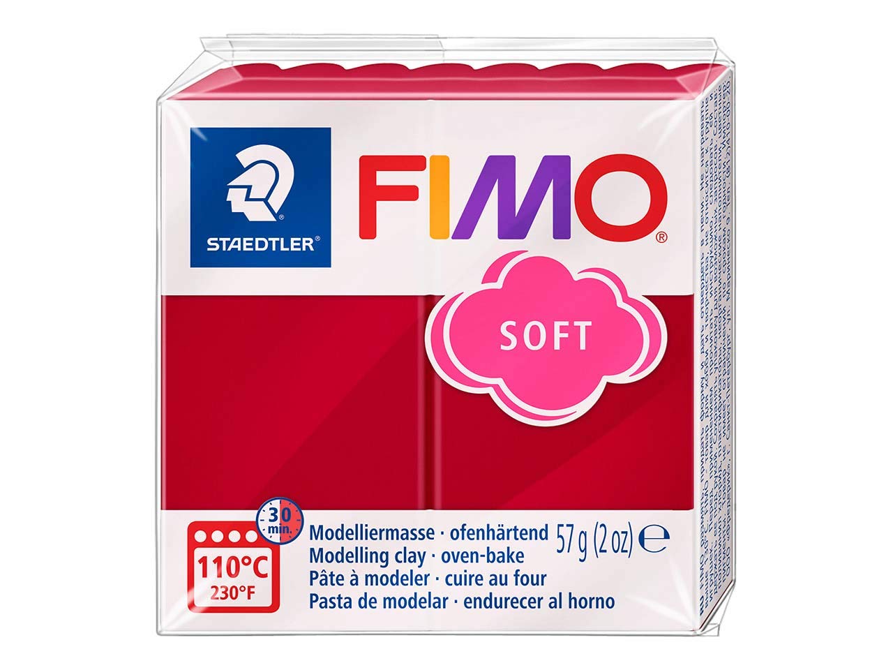 STAEDTLER© Modelling Clay Fimo Soft 57 g Cherry Red