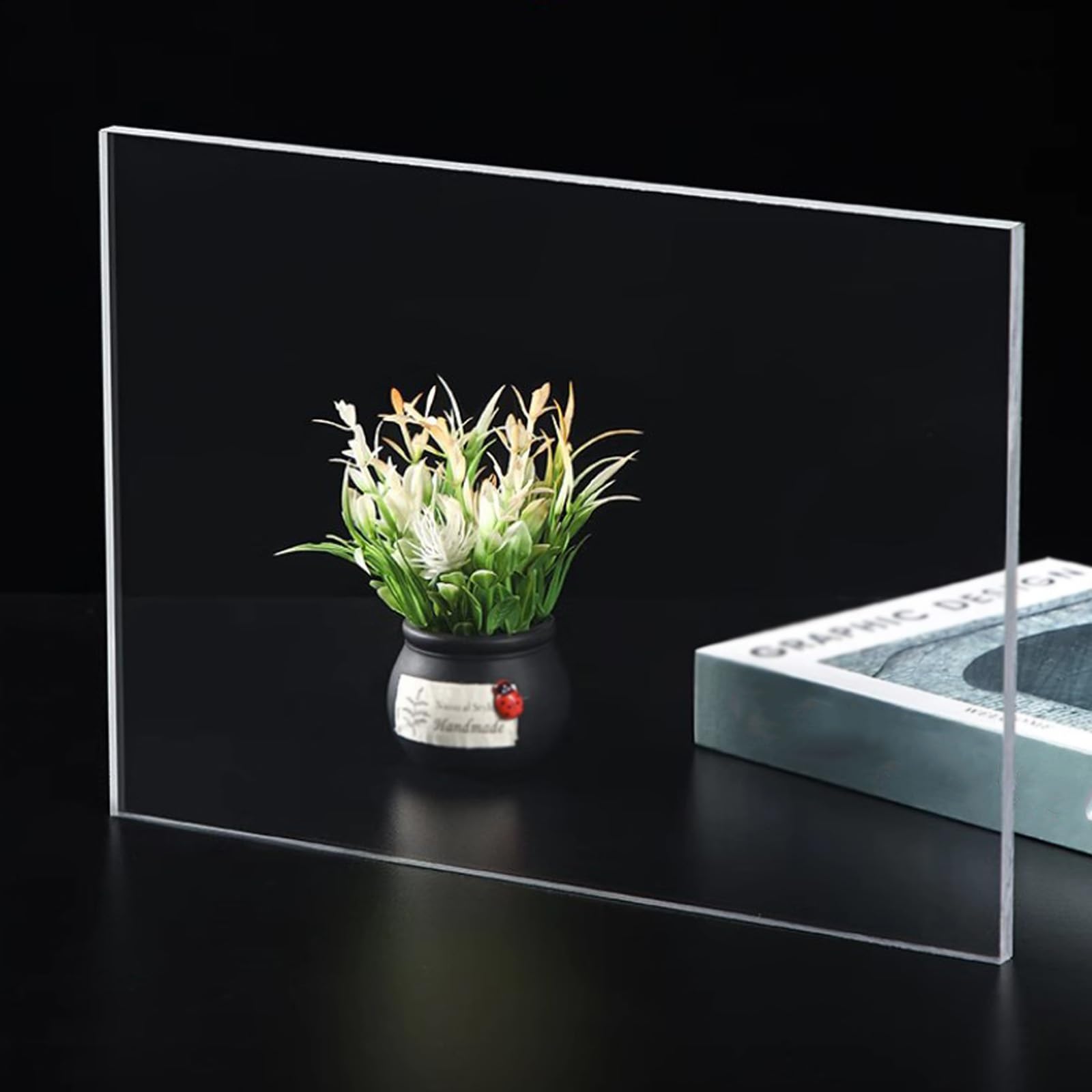 Membrana de techo transparente, paneles de policarbonato resistentes a los rayos UV, cubierta impermeable para techo de cobertizo (0,6 x 8 m) - Solución de protección duradera para exteriores